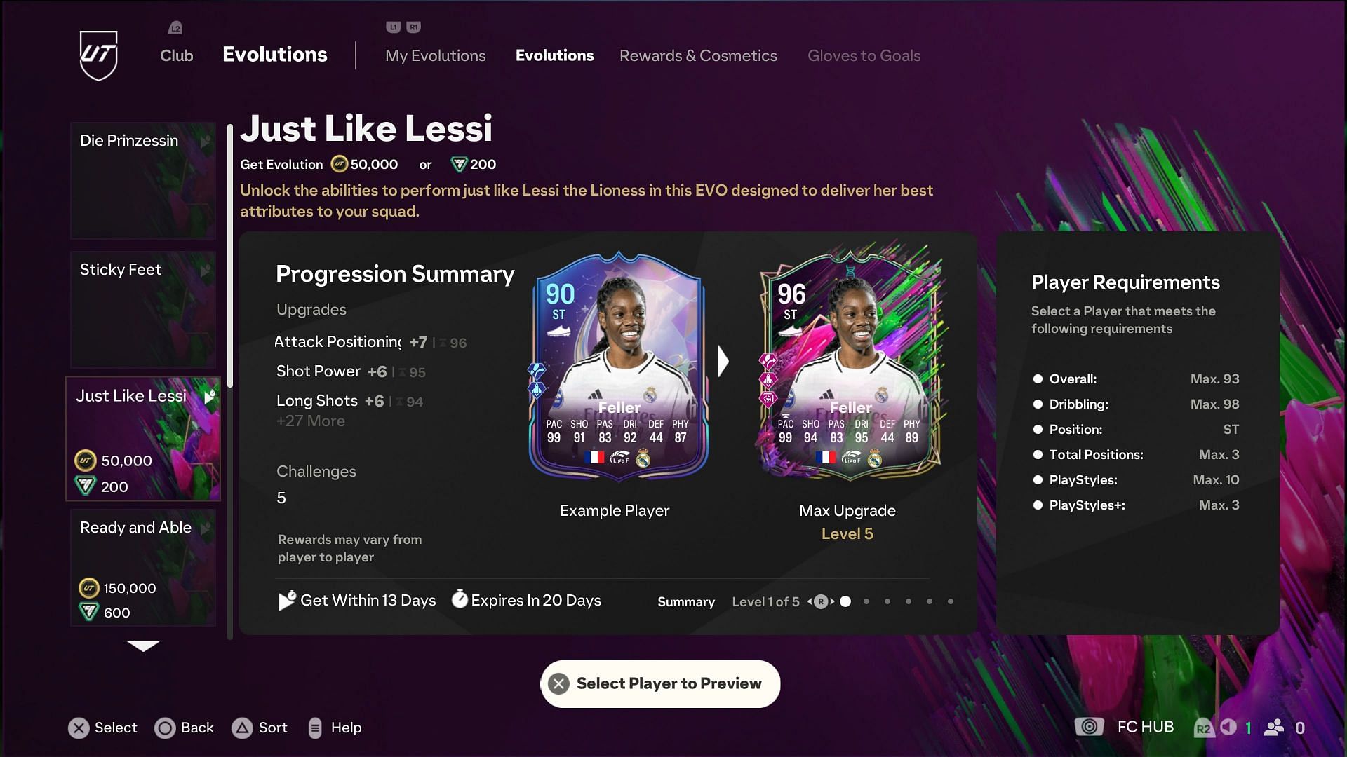The requirements (Image via EA Sports)